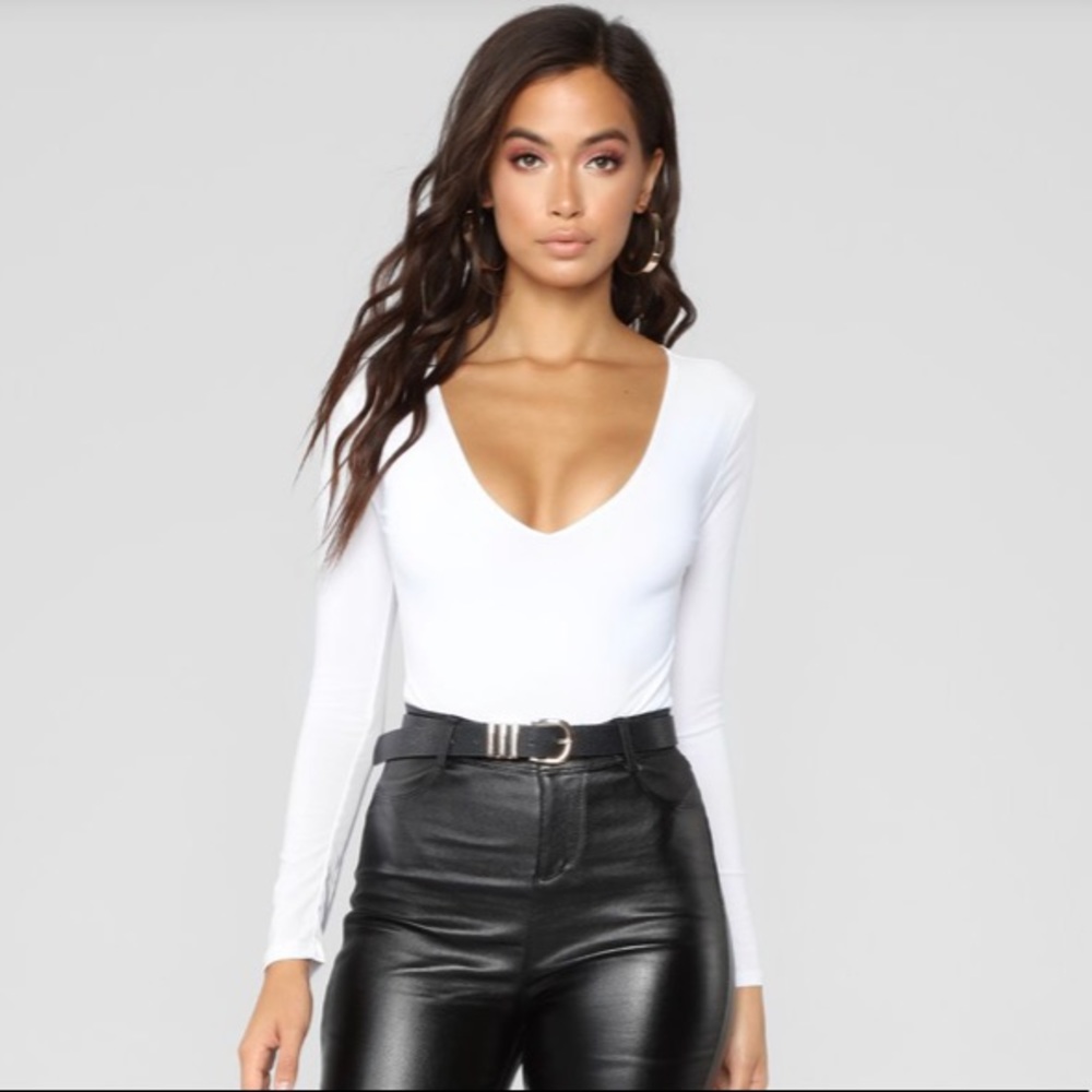 Louise V Neck Body Suit
